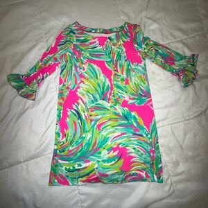 Lilly Pulitzer Pink and Green Patterned Dress